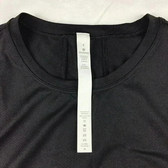 Lululemon Muscle Love Crop Tank Black Size 4 - Picture 6 of 7